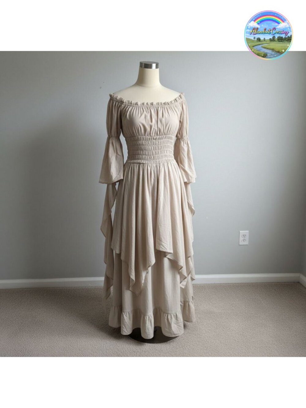 Renaissance Victorian Dress Women Off Shoulder Medieval Witch Costume